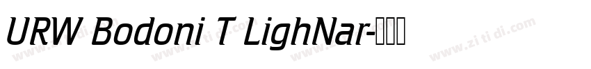 URW Bodoni T LighNar字体转换